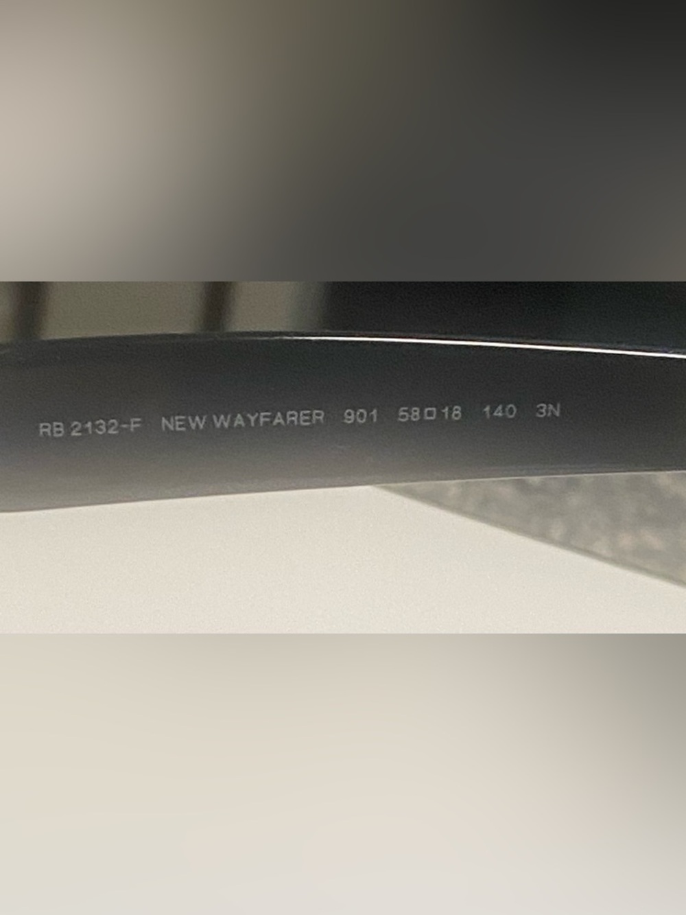 Ray-Ban Black New Wayfarer Sunglasses - Picture 6 of 9